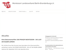 Tablet Screenshot of montessori-bb.de